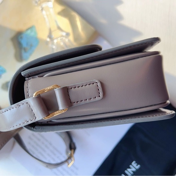 Celine Teen Triomphe Crossbody Bag Grey - Picture 2 of 8